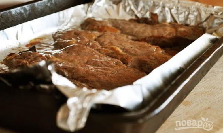 Рецепт стейка из свинины в духовке