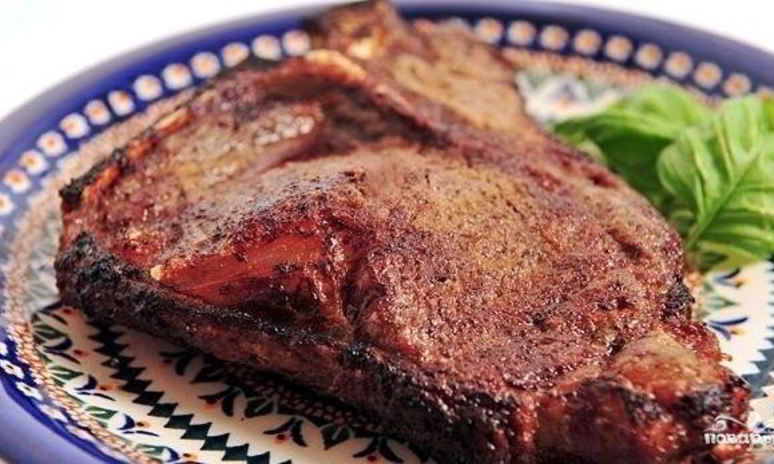 Рецепт стейка на кости в духовке