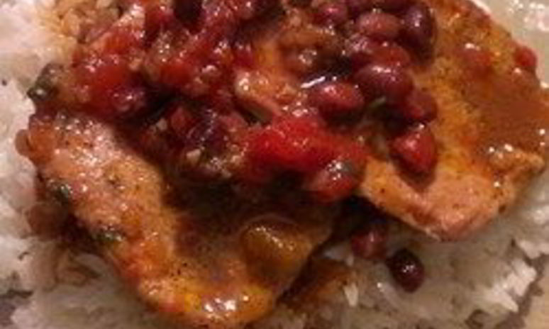 Рецепт свиного стейка с фасолью по-техасски