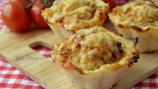 Куриные тефтельки в картофельных корзиночках