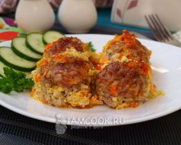 Тефтели из индейки с подливкой