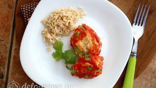 Тефтели из индейки с рисом