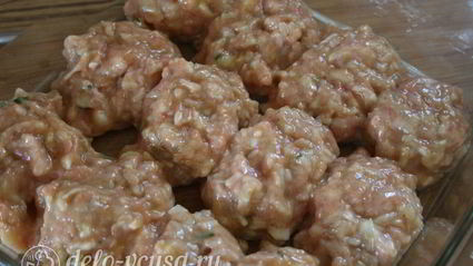 тефтели из индейки с рисом