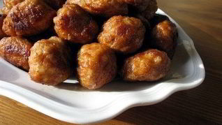 Тефтели из куриного фарша с ветчиной