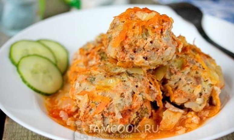 Рецепт тефтелей с брокколи в духовке