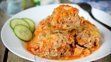 тефтели с брокколи в духовке