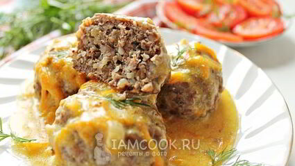 тефтели с гречкой в мультиварке