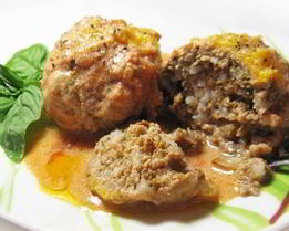 Тефтели с рисом и грибами