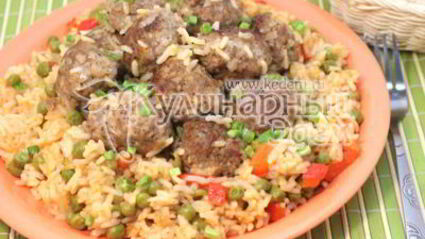 тефтели с рисом и овощами