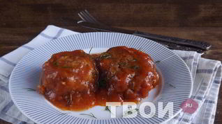 Тефтели, тушенные в томатном соусе