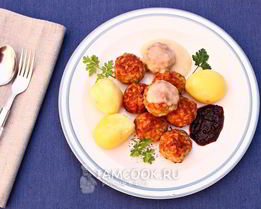 Тефтели в духовке без подливы