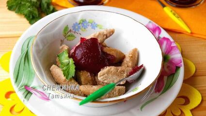 ленивые вареники лайт с ягодным киселем