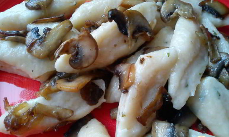 Рецепт ленивых вареников с грибами