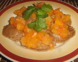 Ржаные вареники с тыквой на пару, постные