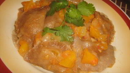 ржаные вареники с тыквой на пару, постные