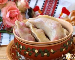 Вареники постные с вишней из заварного теста