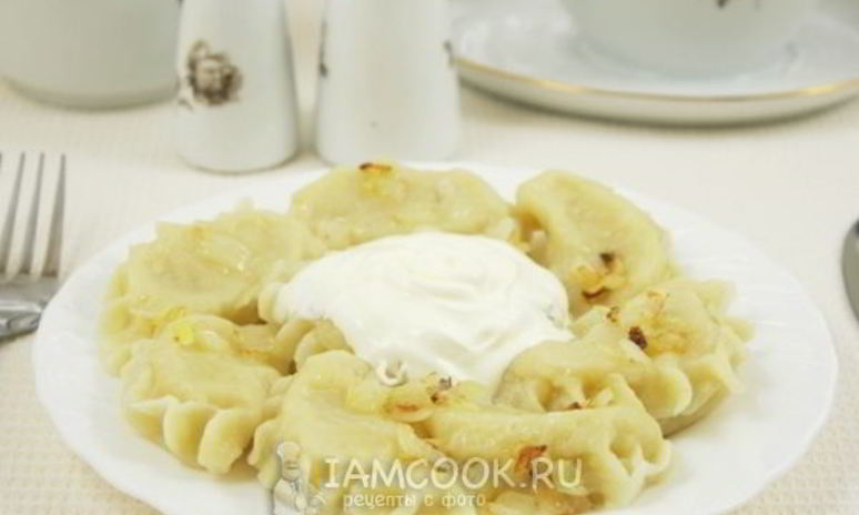 Рецепт вареников с картошкой на молоке