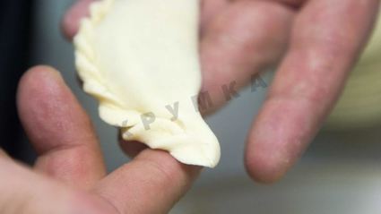 вареники с кислой капустой и мятым картофелем