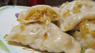 Вареники с квашеной капустой постные