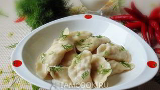 Вареники с отварным мясом