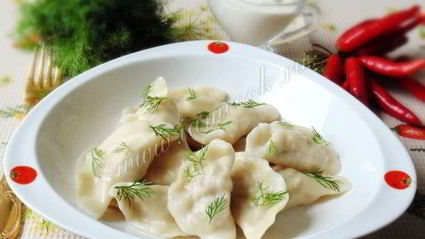 вареники с отварным мясом