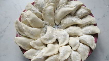 вареники с отварным мясом