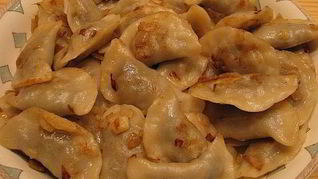 Вареники с шампиньонами