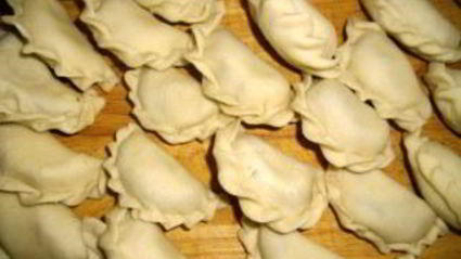 вареники с шампиньонами