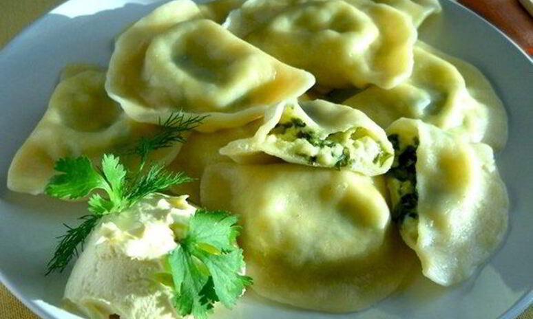 Рецепт вареников с творогом соленые