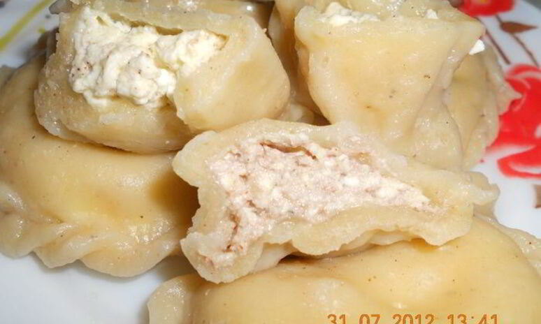 Рецепт вареников с творожно-ореховой начинкой
