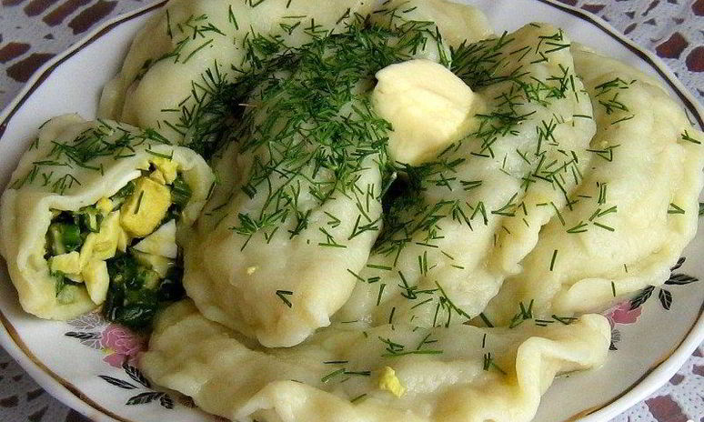 Рецепт вареников с яйцом