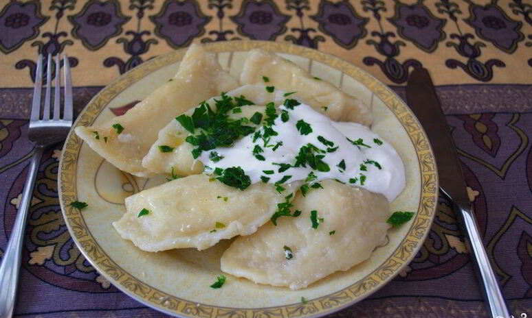 Рецепт вареников с зеленью