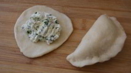 вареники с зеленью