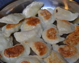 Жареные вареники с картошкой