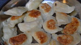 Жареные вареники с картошкой