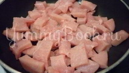 легкое жаркое с тыквой и индейкой