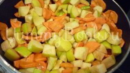 легкое жаркое с тыквой и индейкой