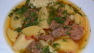 Жаркое из баранины с картофелем