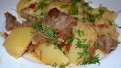 жаркое из баранины с картофелем