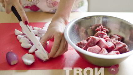 жаркое из говядины с белыми грибами