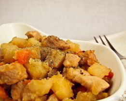 Жаркое из говядины с картофелем