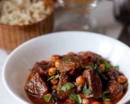 Жаркое из говядины с нутом