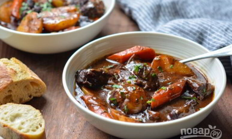 Рецепт жаркого из говядины с овощами