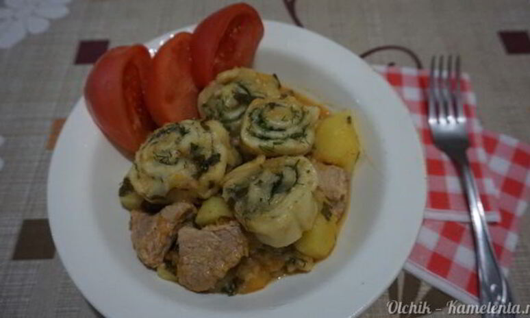 Рецепт жаркого с нудлями