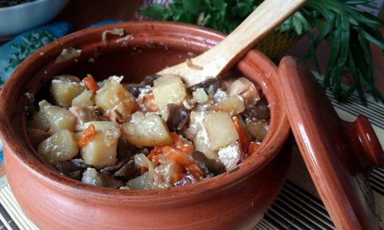 Рецепт жаркого в горшочке