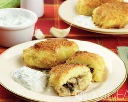 Картофельные зразы с грибами