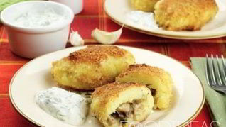 Картофельные зразы с грибами