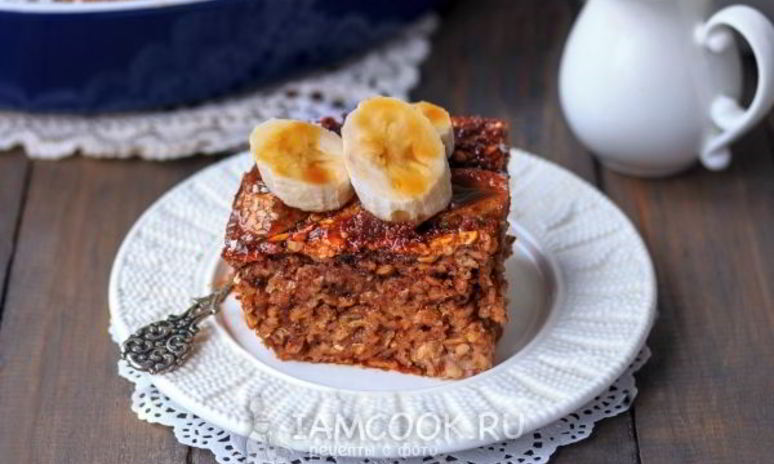 Рецепт геркулесовой каши в духовке