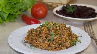 Гречка по купечески с фаршем