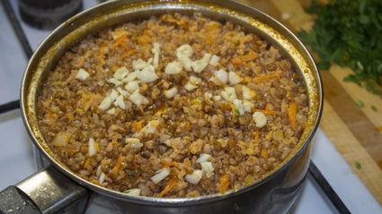 гречка по купечески с фаршем